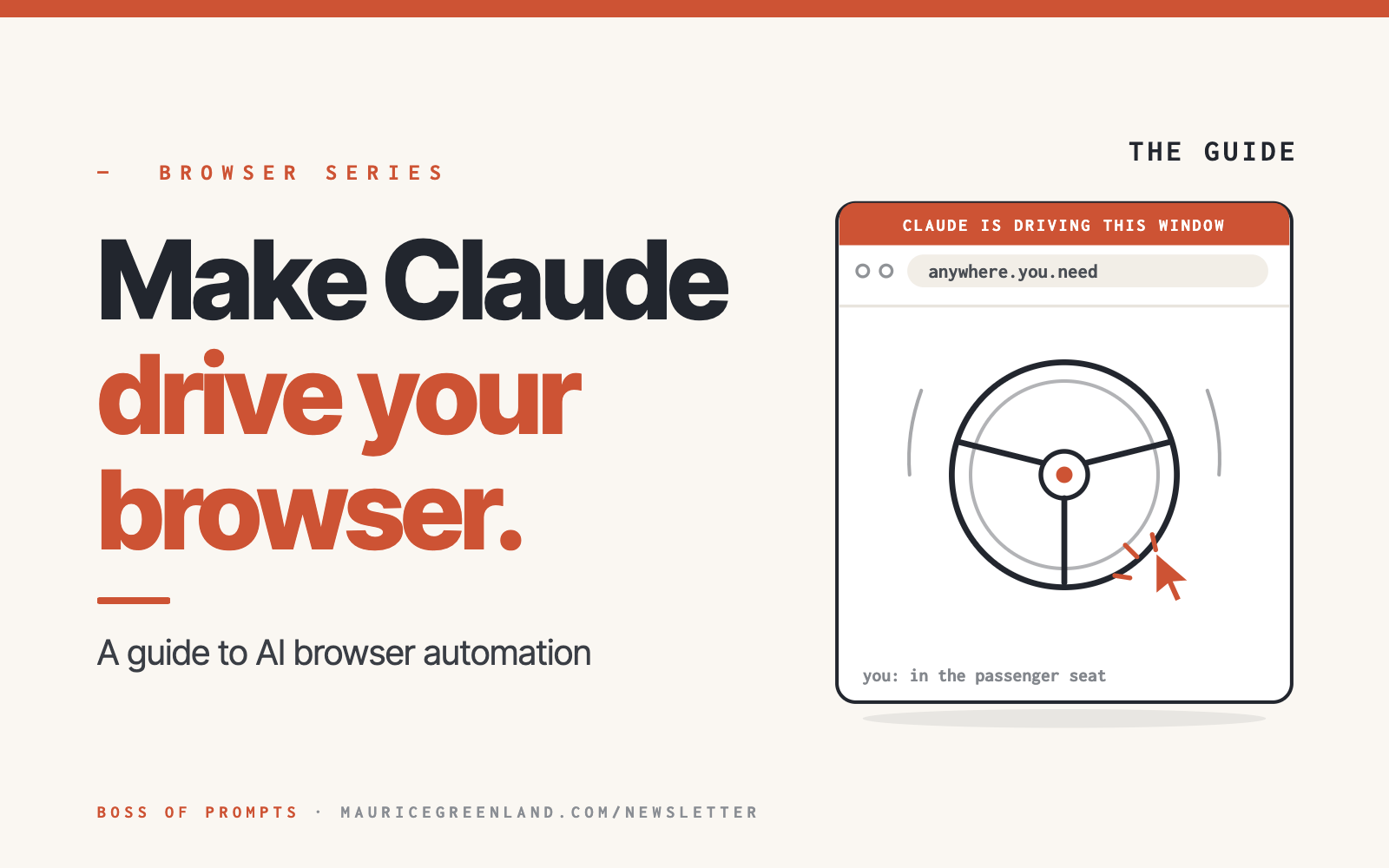 Browser series guide — make Claude drive your browser (card)