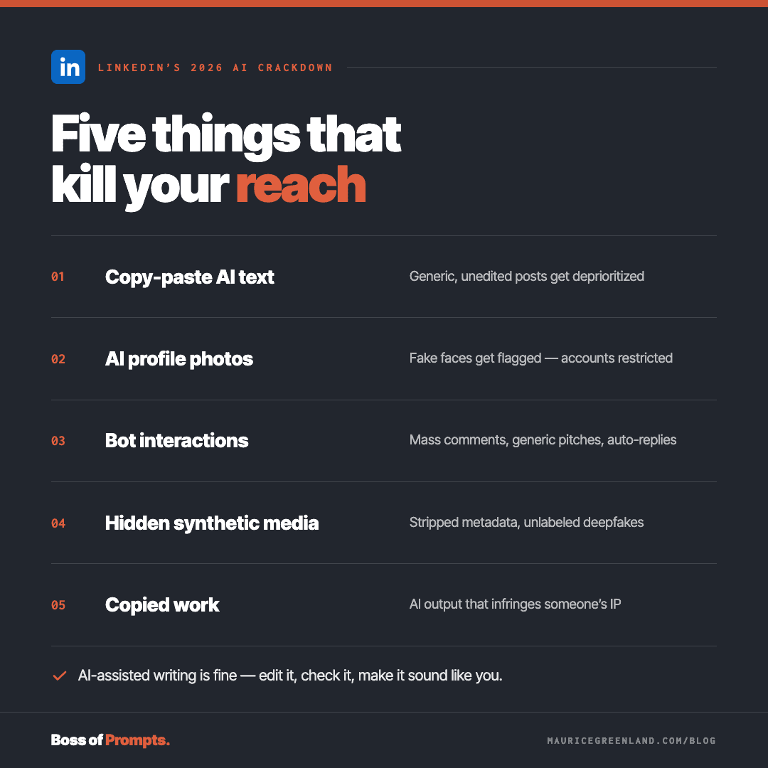 five things that kill your reach on linkedin