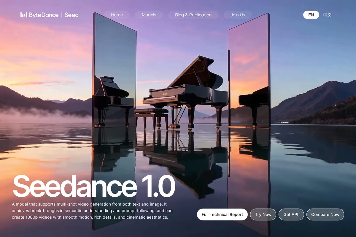 Seedance AI video generator by ByteDance